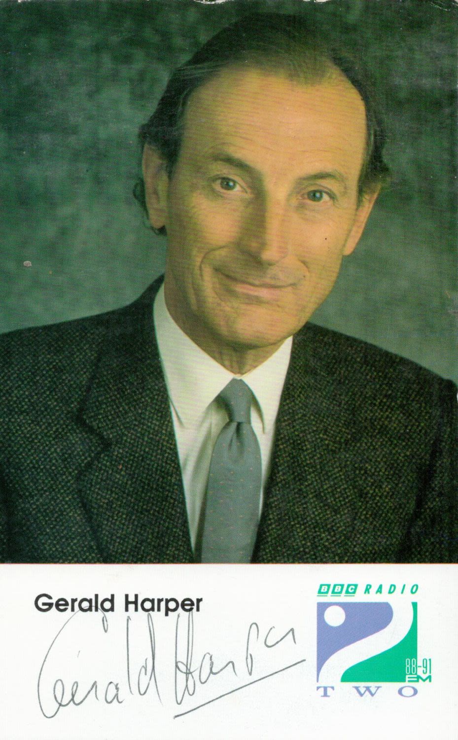 Lot 196: English Actor Gerald Harper Signed BBC Radio 2...