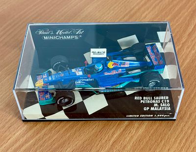 Minichamps 430 000117 Red Bull Sauber Petronas C19, M. Salo, GP Malaysia. Limited Edition, 1 of 