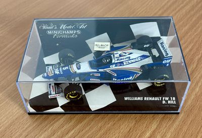 Minichamps 430 960005, Williams-Renault FW 18, D. Hill. 1:43.