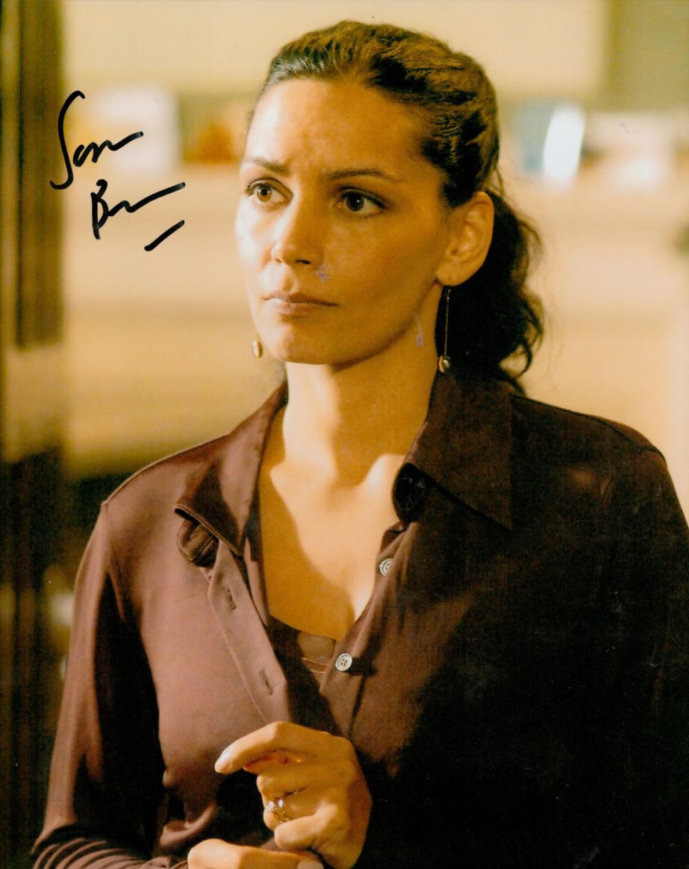 Lot 278: English Actress Sasha Behar Signed 10x8 inch Colour...
