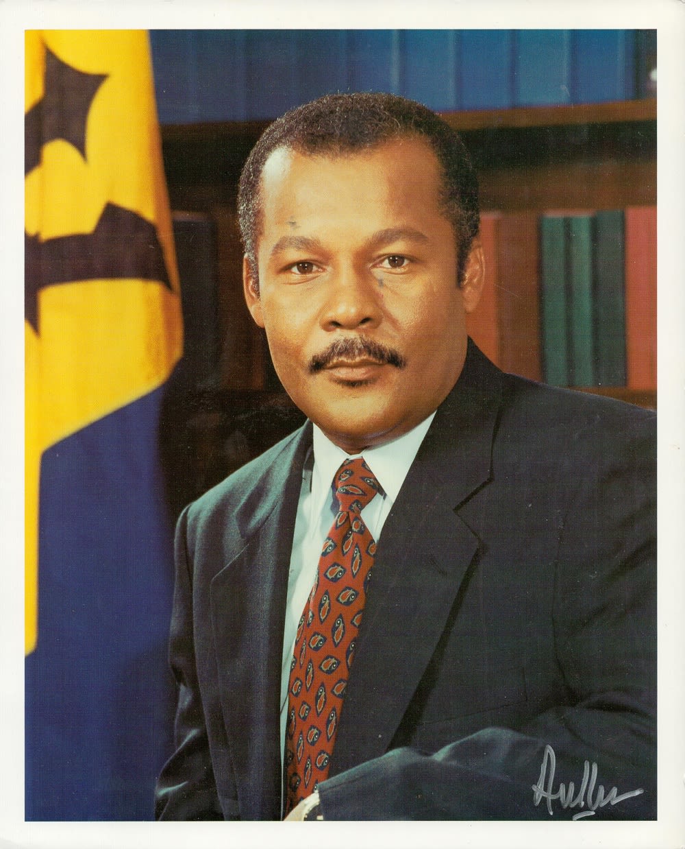 Lot 280: Barbadian politician Owen Arthur Signed 10x8 inch Printed...