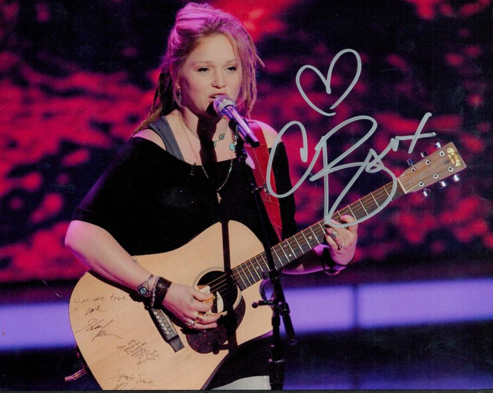 Lot 291: American Singer Crystal Bowersox Signed 10x8 inch Colour...