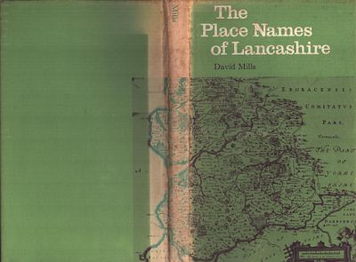 The Place Names of Lancashire. Hardback book by David Mills, 1976.