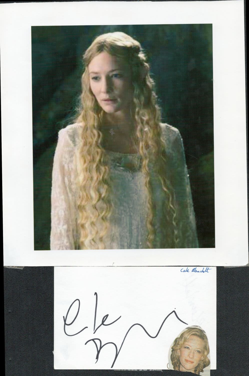 Lot 310: Cate Blanchett signed album page. Also includes unsigned...