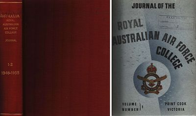 Australia Royal Australian Air Force College Journal 1-2 (1948-1955). Bound set. Hardback. 