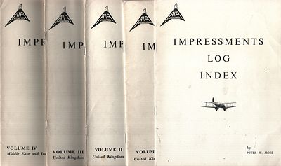 Impressments Log Index, Impressements Log Volume I, II,II UK plus IV Middle East and India 