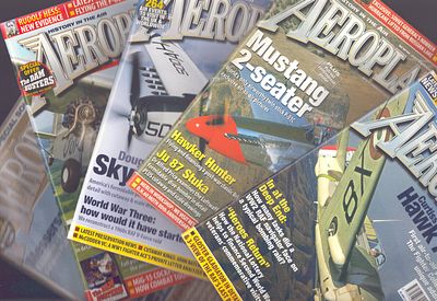 Collection of 12 Aeroplane History in the Air magazine from 2005, includes Hawk 75, Skyraidr 