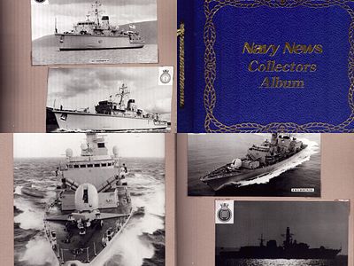 Navy News Collectors Album, includes HMS Walney, HMS Albion, HMS Glasgow and others.