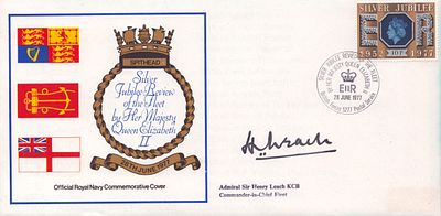 Sir Henry Leach signed, Silver Jubilee review of the fleet by Her Majesty Queen Elizabeth II 