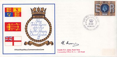 Captain ER Anson signed, Silver Jubilee review of the fleet by Her Majesty Queen Elizabeth II 
