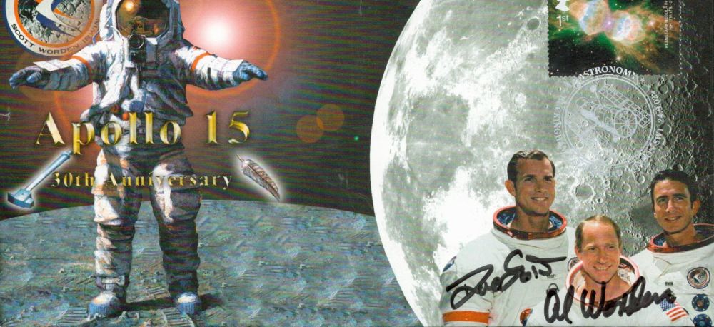 Lot 383: Astronauts, Dave Scott and Al Worden signed Apollo...