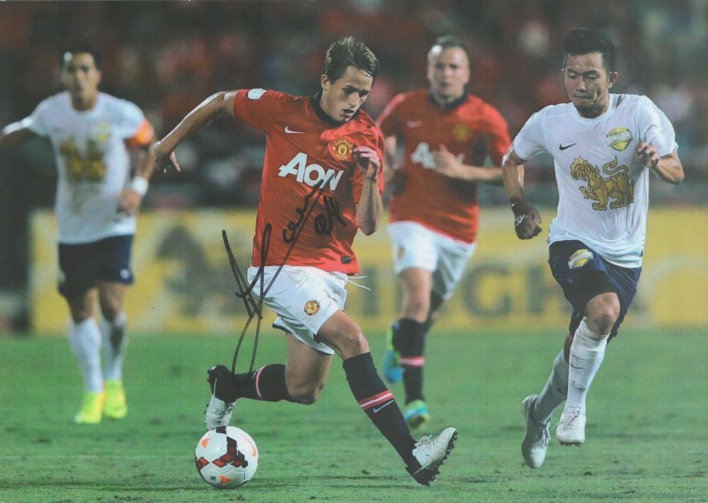 Lot 404: Football Adnan Januzaj signed 12x8 Manchester United colour...
