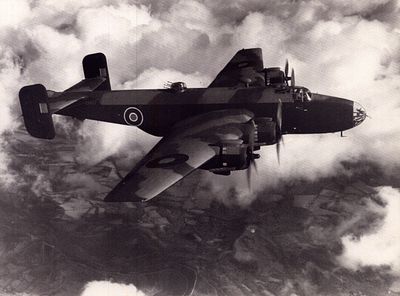 Multi-signed Handley Page Halifax III Radlett 1944 black and white greetings card. Signed by 
