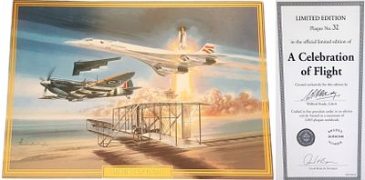 Davenport Fine Art Limited Edition Plaque, titled 100 Years of Flight a Celebration of Flight 