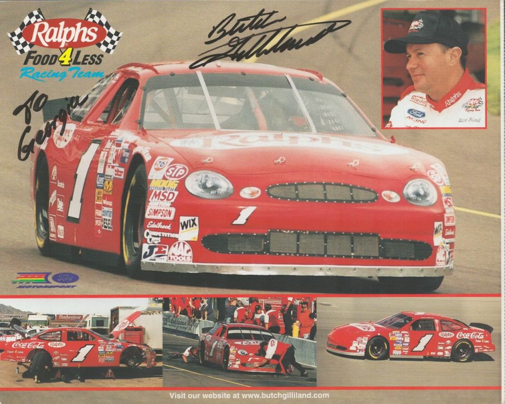 Lot 426: Nascar Butch Gilliland signed 10x8 colour promo photo....