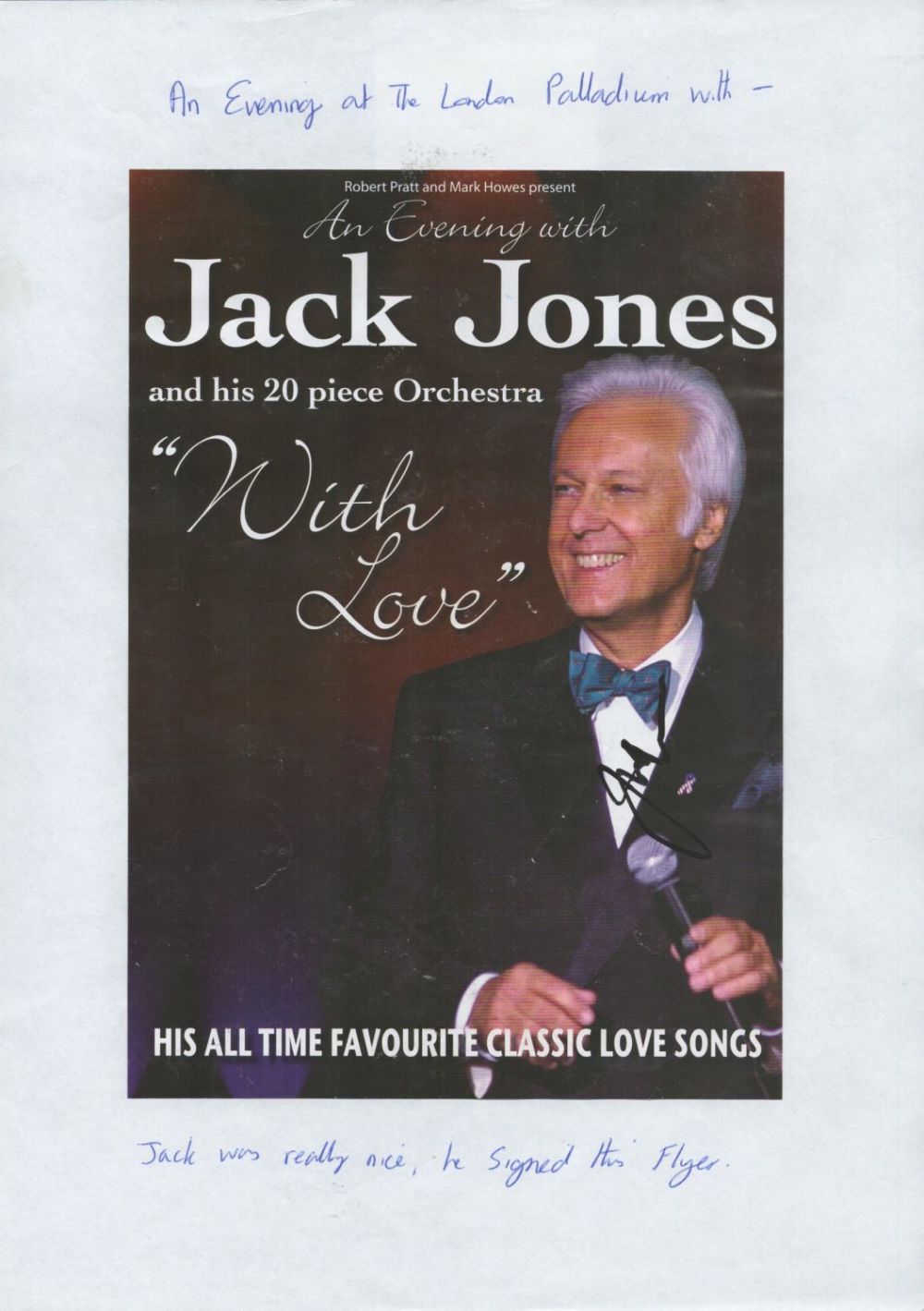 Lot 467: Jack Jones signed 8x6 Promo Photo attached to...