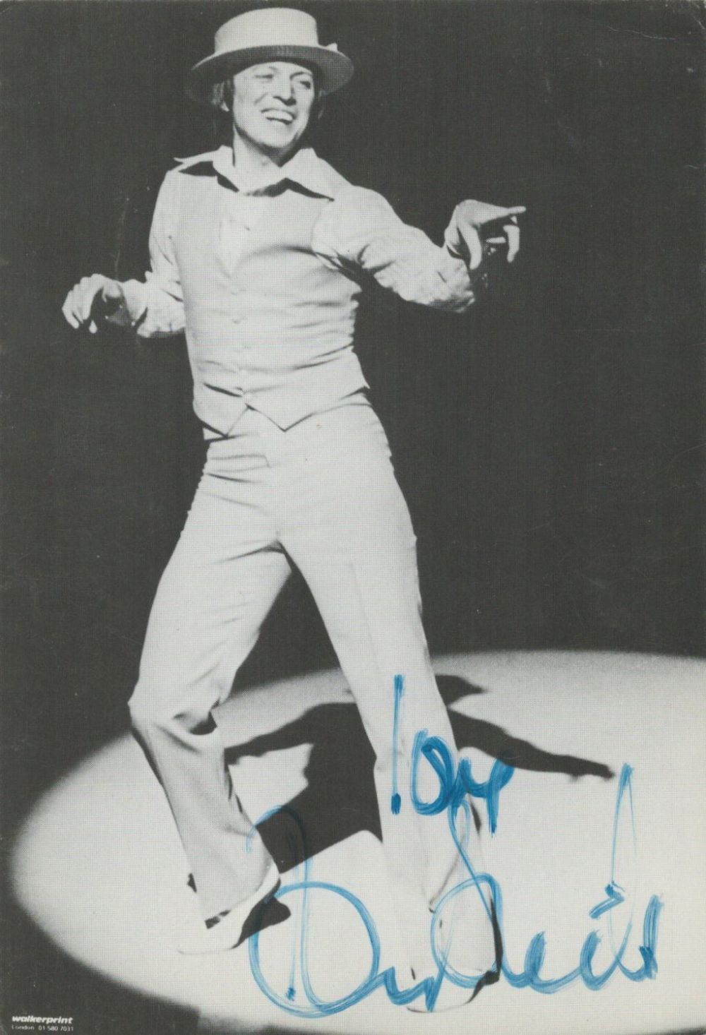 Lot 481: Tommy Steele signed 6x4 black and white photo....