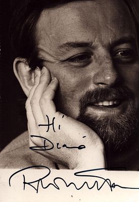 Roger Whittaker signed 6X4 inch black and white photo dedicated