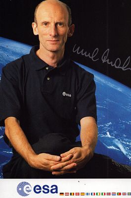 Gerhard Thiele Astronaut signed 6X4 inch colour photo