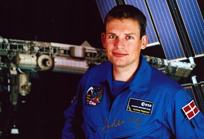 Andreas Mogensen Astronaut signed7X5 inch Colour Photo