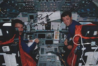 Kent Rominger astronaut signed 7X5 inch colour photo
