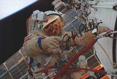 John Phillips astronaut sign 7x5 inch colour photo