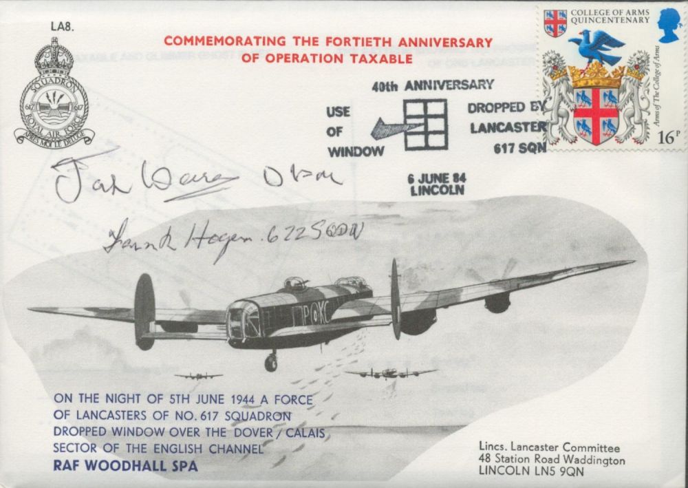 Lot 492: WW2 Jack Warner DFM and Frank Hogan Signed...