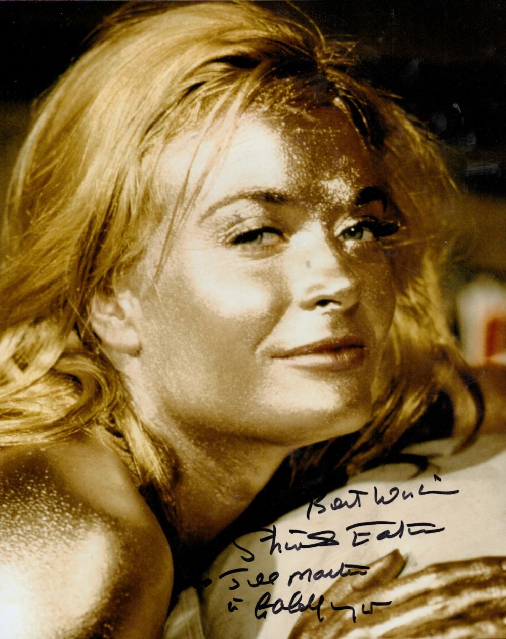 Lot 507: Shirley Eaton James Bond signed 10 x 8...