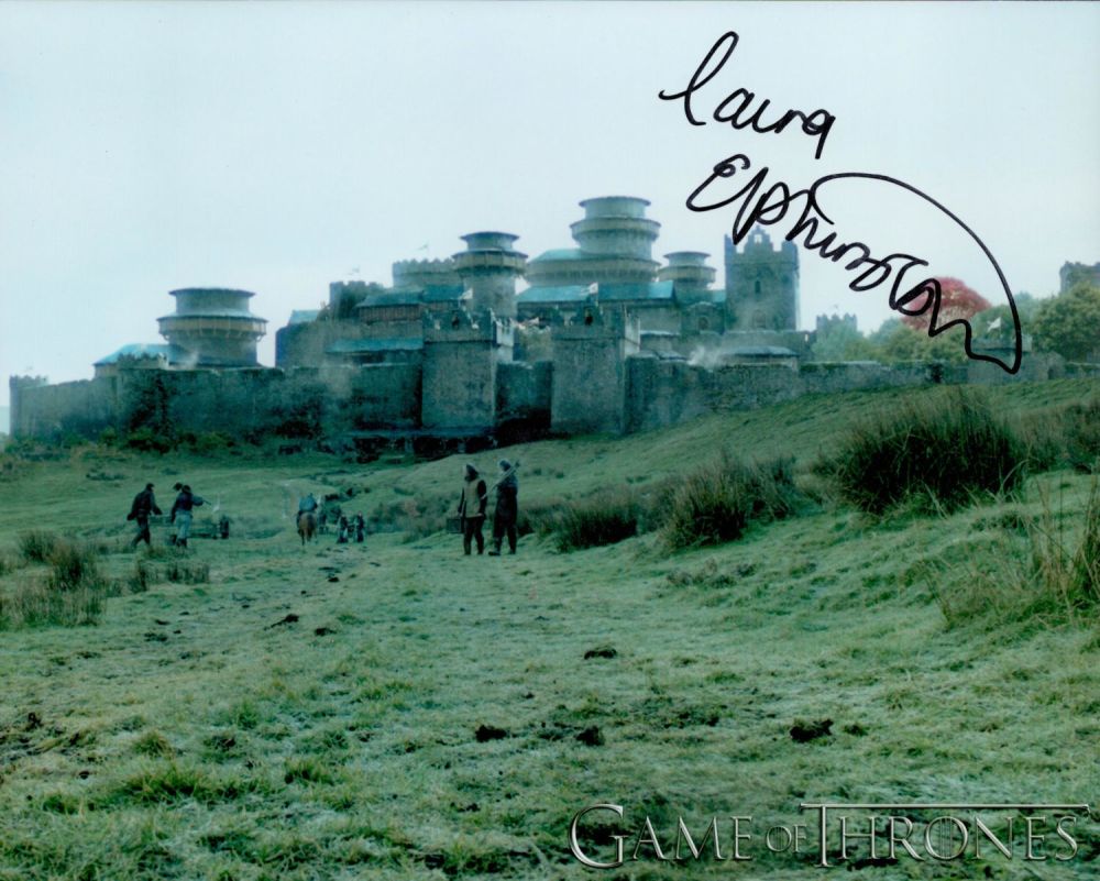 Lot 529: Laura Elphinstone 10x8 signed coloured photo. Game of...
