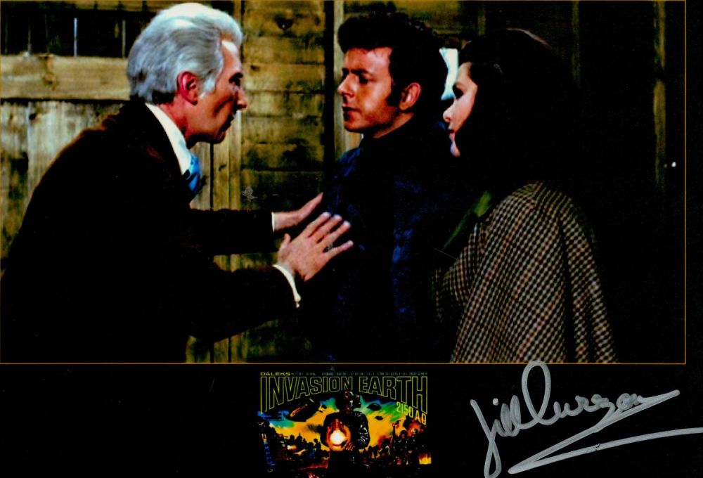 Lot 537: Jill Curzon signed Invasion Earth Coloured Photo 10x8...