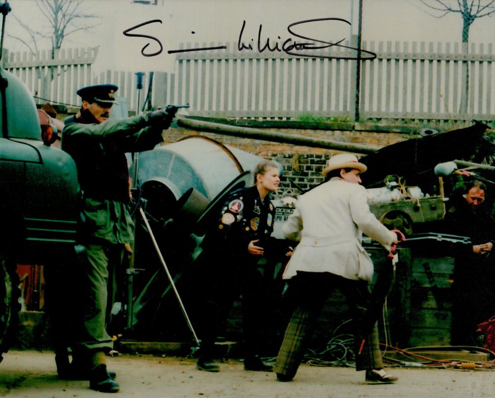Lot 540: Simon Williams Doctor Who 10x8 Coloured Signed. Good...