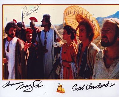Terrence Baylor and Carol Cleveland signed 10x8 inch colour