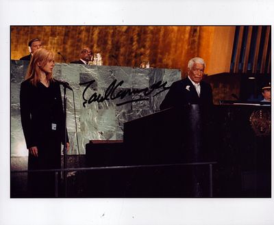 Earl Cameron signed 10X8 inch colour photo