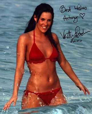 Verity Rushworth signed 10X8 inch colour photo dedicated