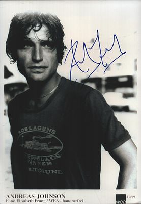 Andreas Johnson signed 7x5 inch colour Photo