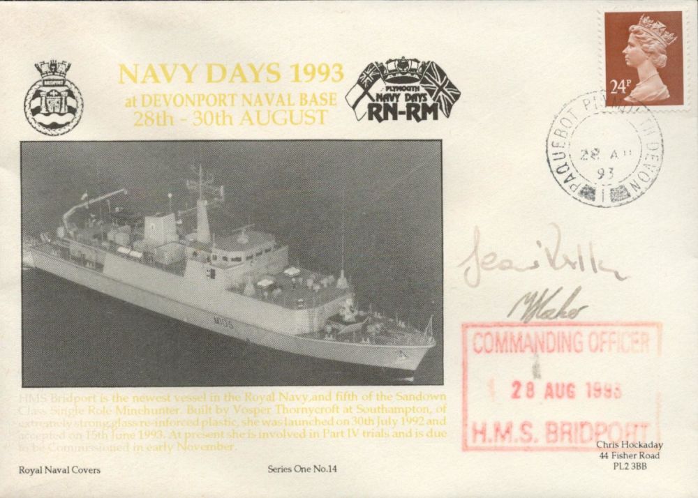 Lot 559: WW2 signed Navy cover for Navy Days 1993...