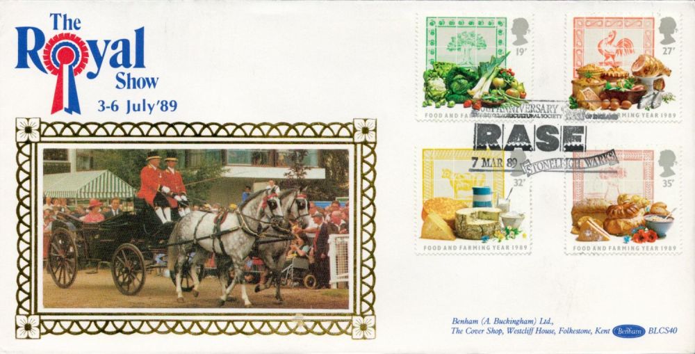 Lot 572: 1989 Food and Farming official Benham FDC BLCS40...