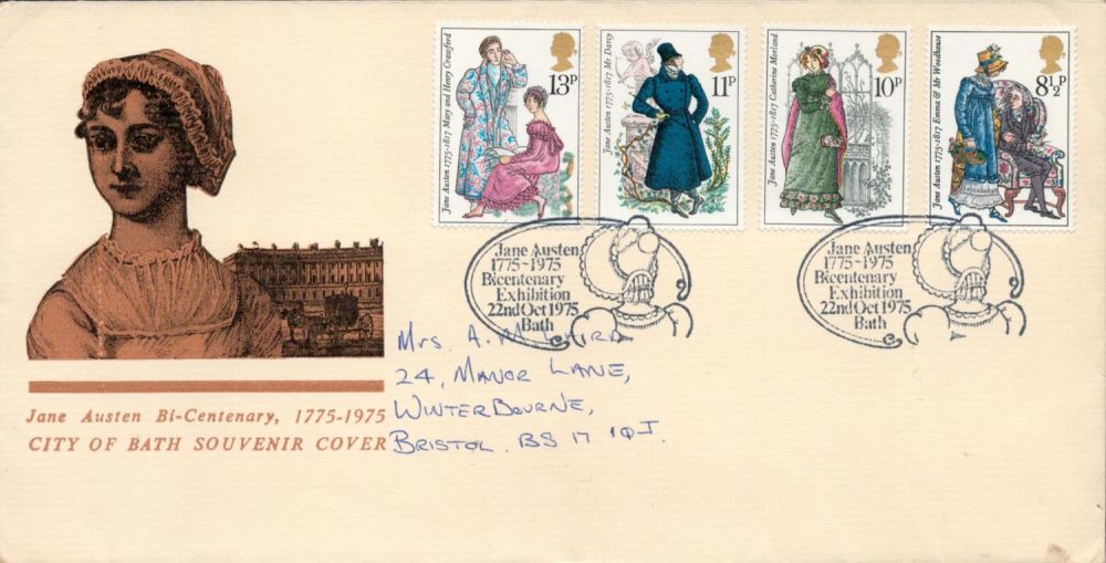 Lot 579: 1975 Official City of Bath FDC of Jane...