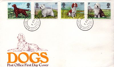 unsigned dogs Barking 7 February 1979 postmark