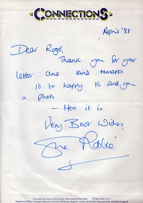 Sue Robbie ALS dated April 1988