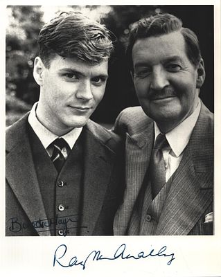 Benedict Taylor and Ray Mcanally signed 10X8 inch photo