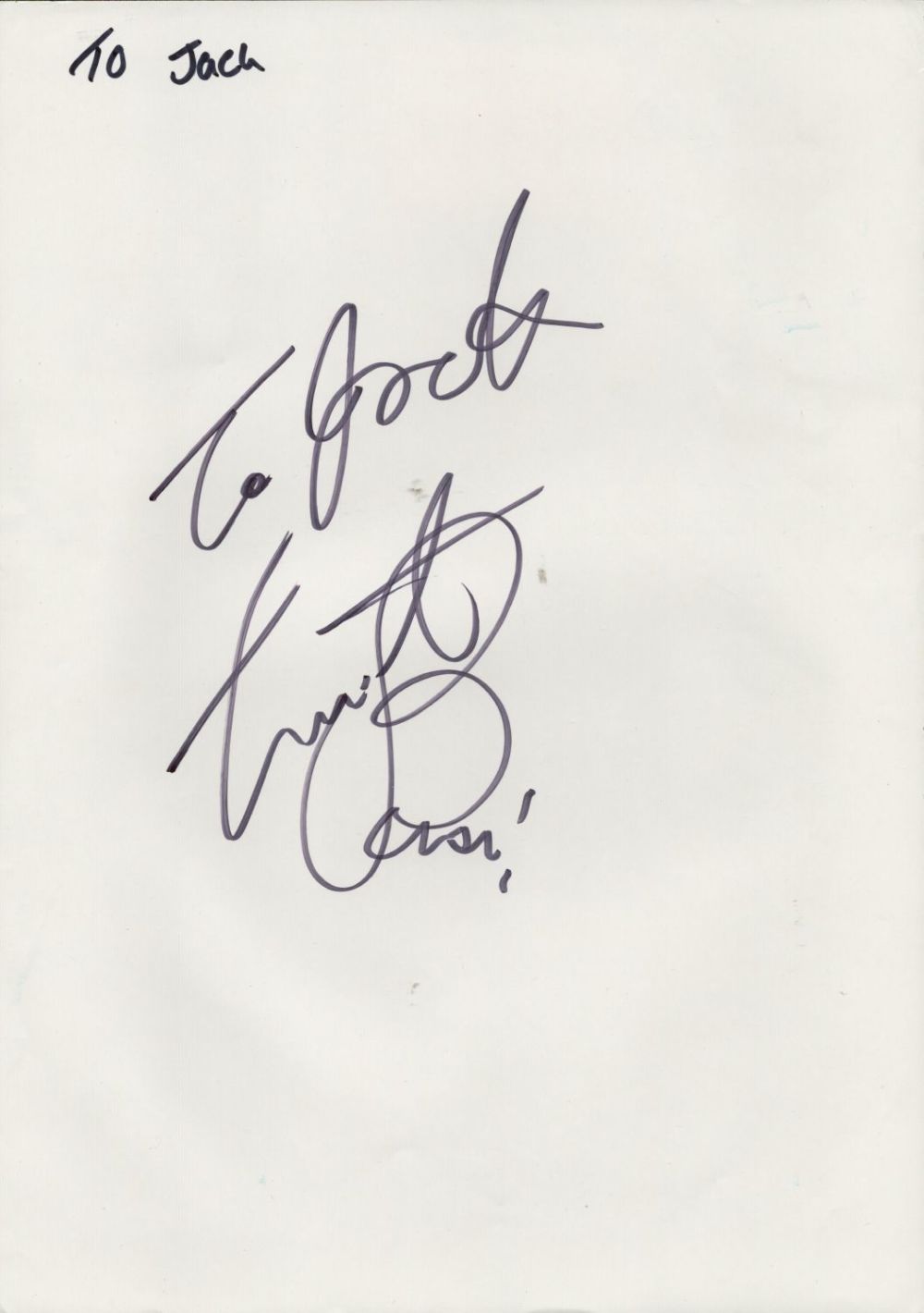 Lot 685: Music Rolling Stone Charlie Watts signed A4 Page...