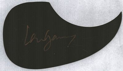 Len Garry signed Acoustic Guitar Pickguard self-adhesive.