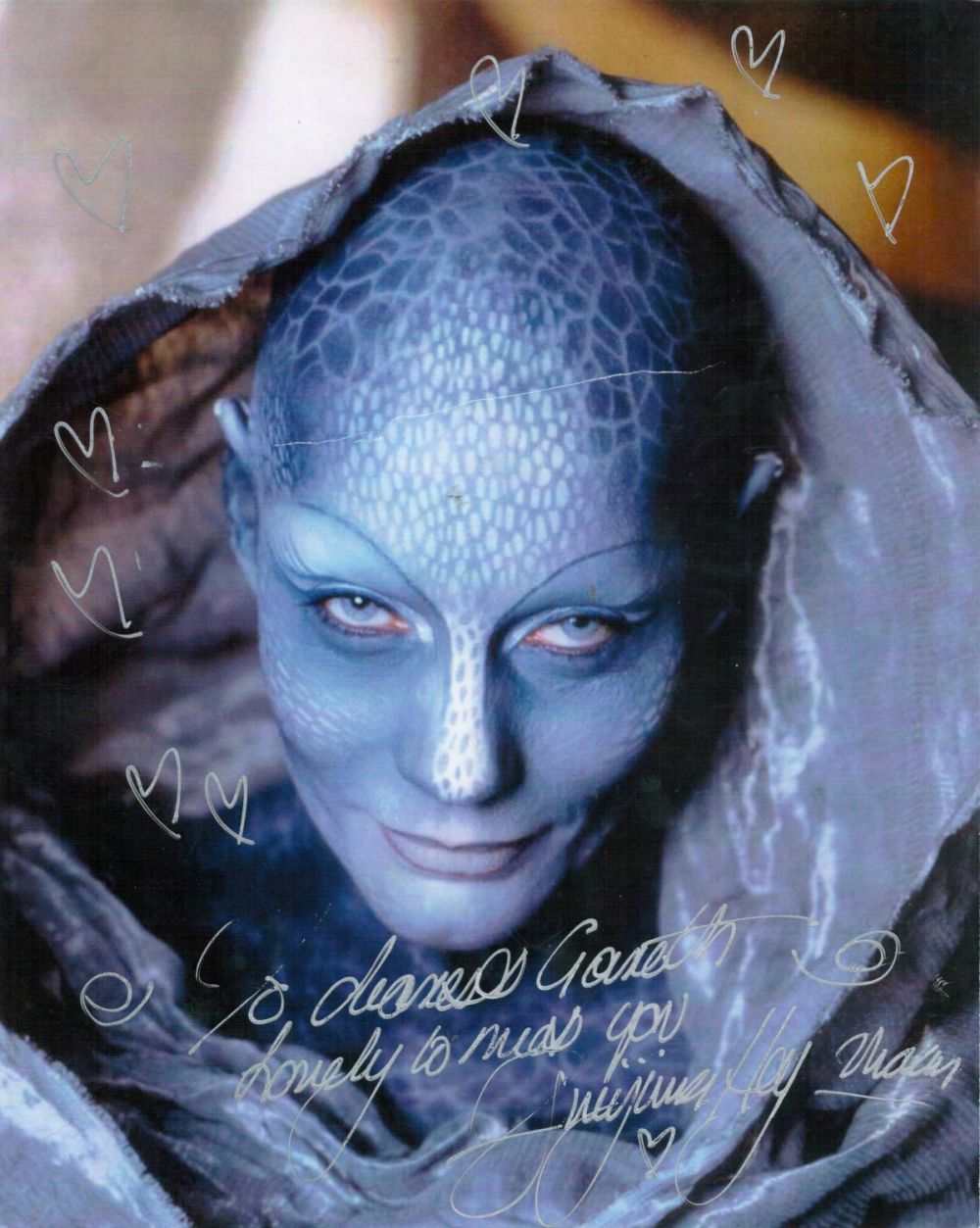 Lot 713: Farscape actress Virginia Hay signed 10 x 8...