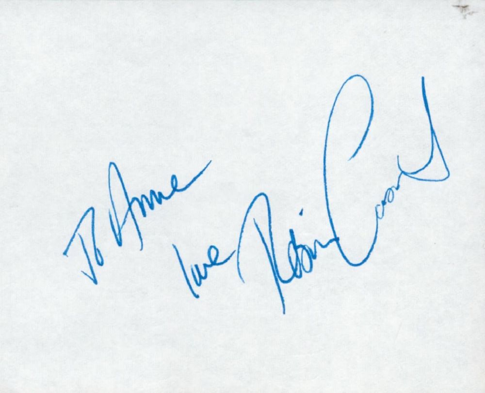 Lot 725: Skating Robin Cousins signed small signature piece. Good...