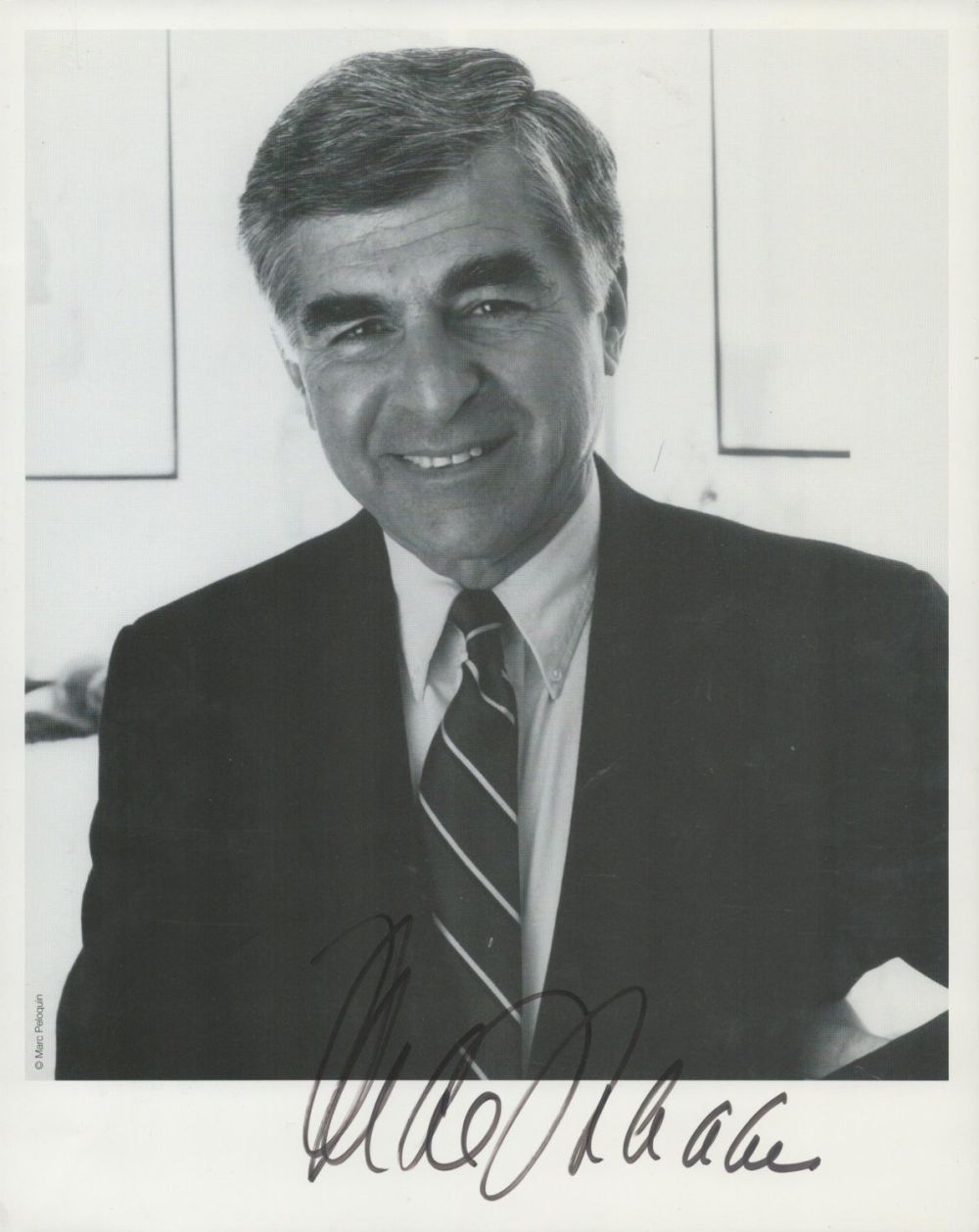 Lot 773: American Politician Michael Dukakis Signed 10x8 inch Black...