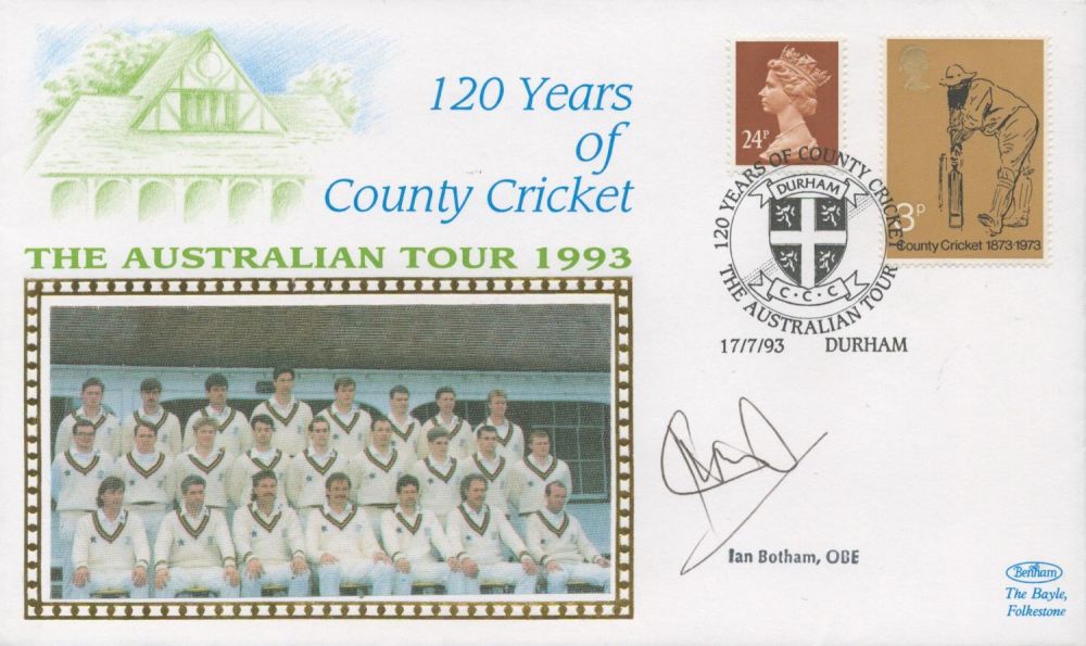 Lot 824: Cricket Ian Botham OBE Signed 120 Years of...