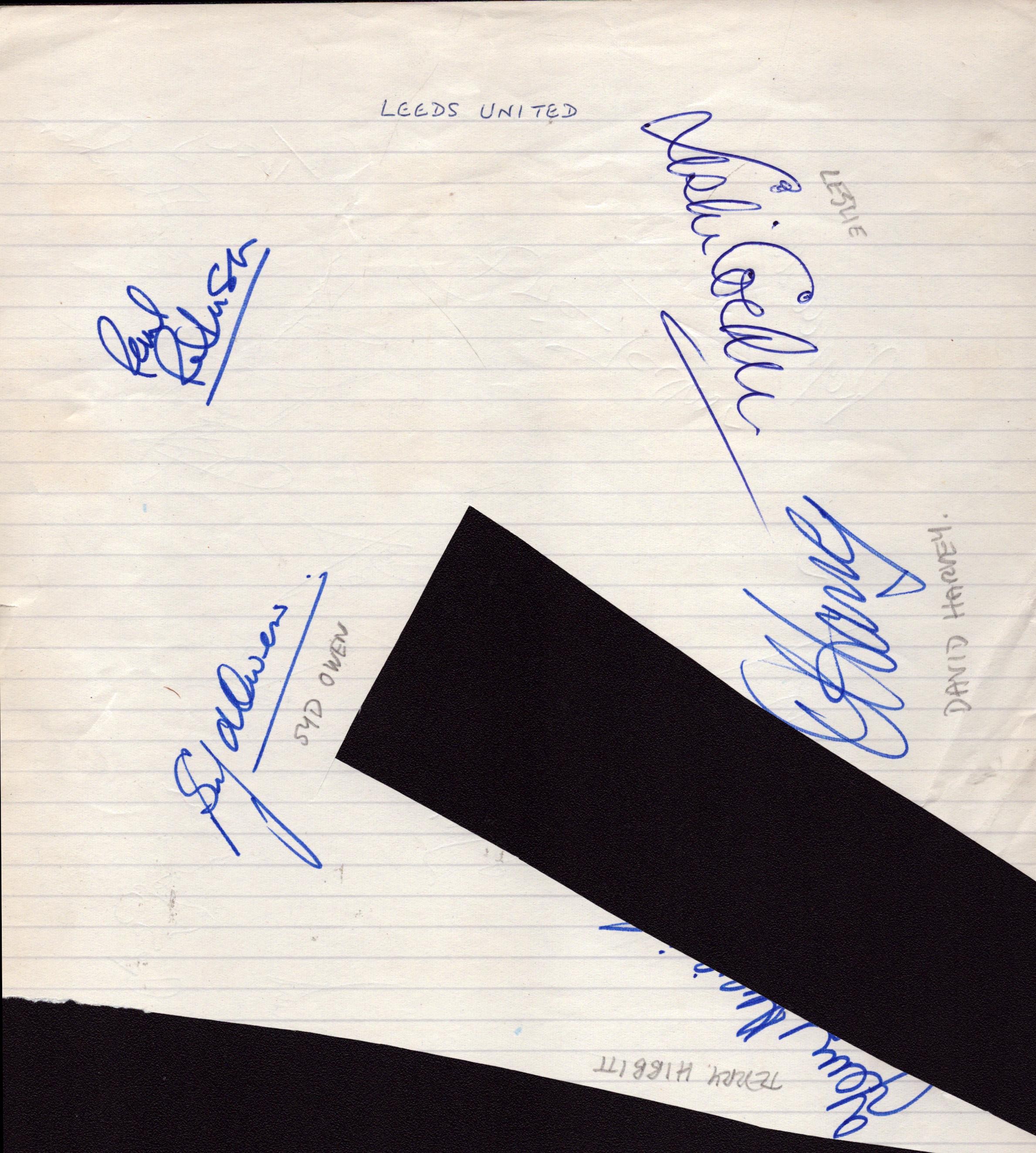 Leeds United signed paper