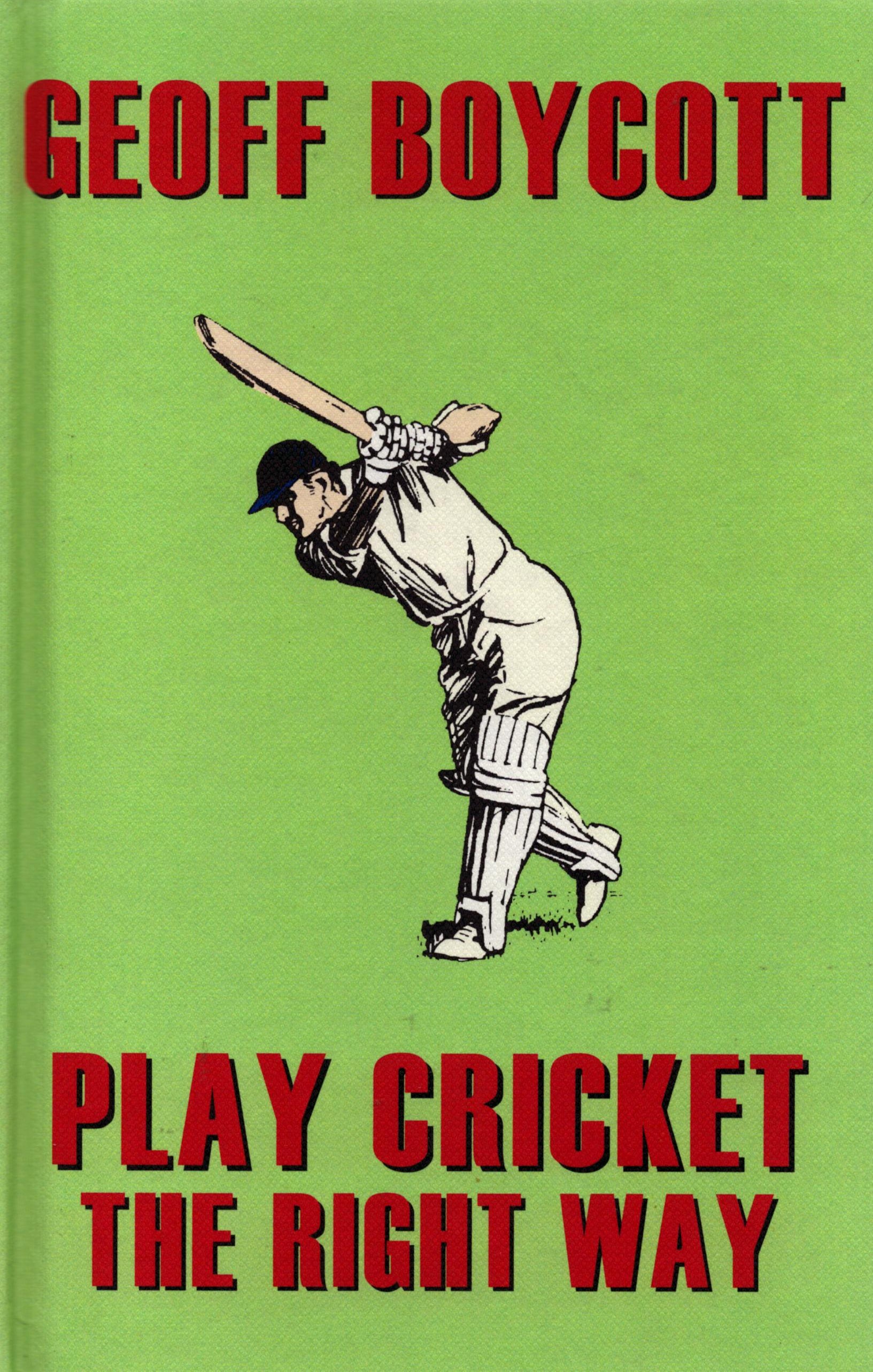 Geoff Boycott signed book