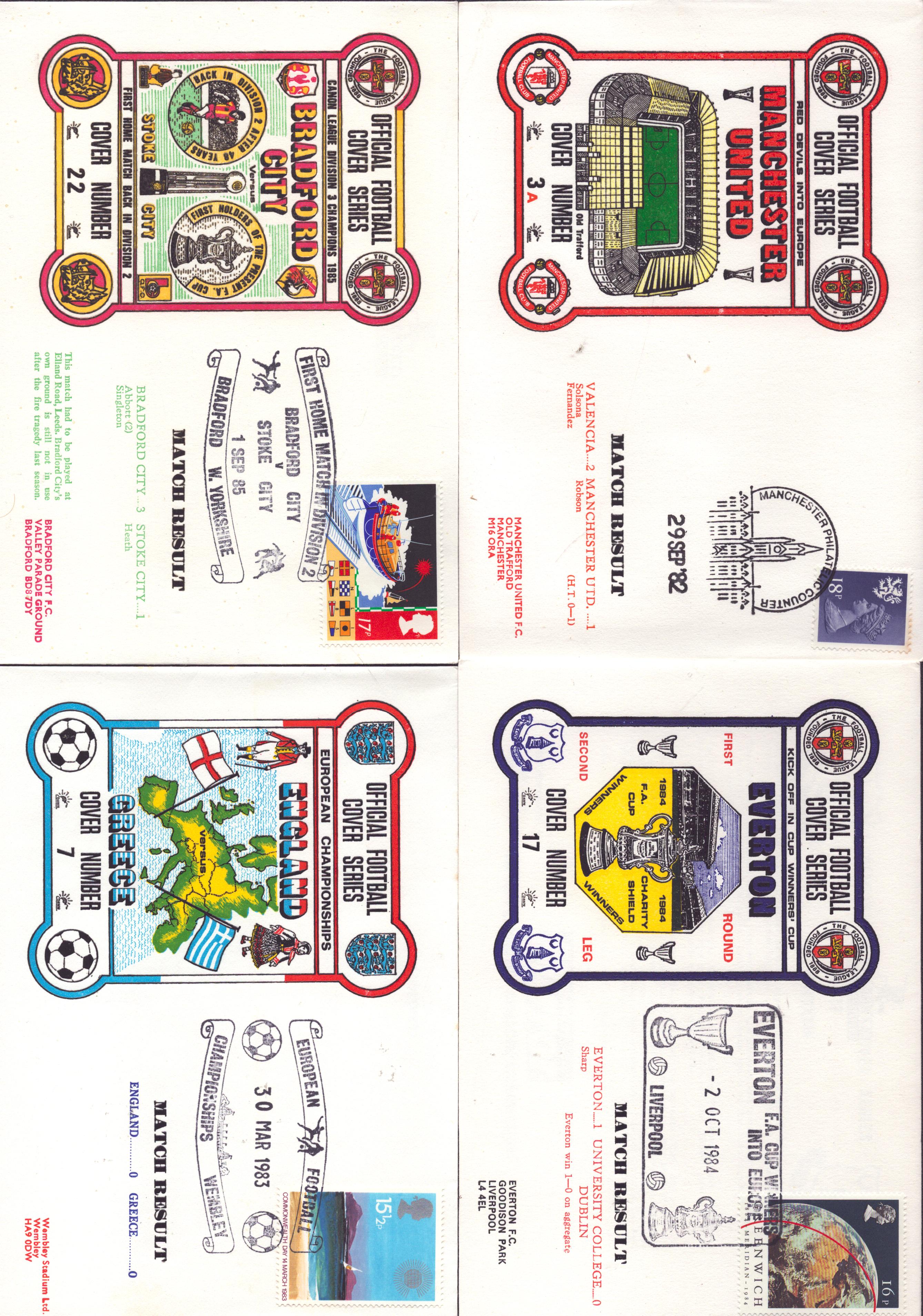 Collection of x25 1980's Dawn Official Football Cover Series